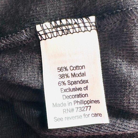 NWT LAUREN CONRAD Women Long Sleeve Pullover Round Neck Black Shirt Plus Size 4X - Picture 13 of 14